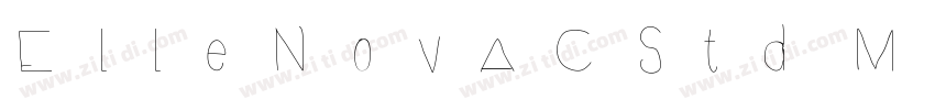 ElleNovaCStd Medium字体转换